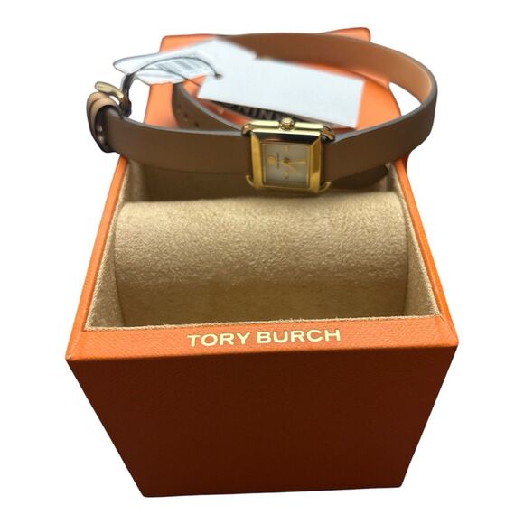 Tory Burch The Small Kira Double Wrap Leather Strap Watch, 18mm x 18mm New $300 main image 6
